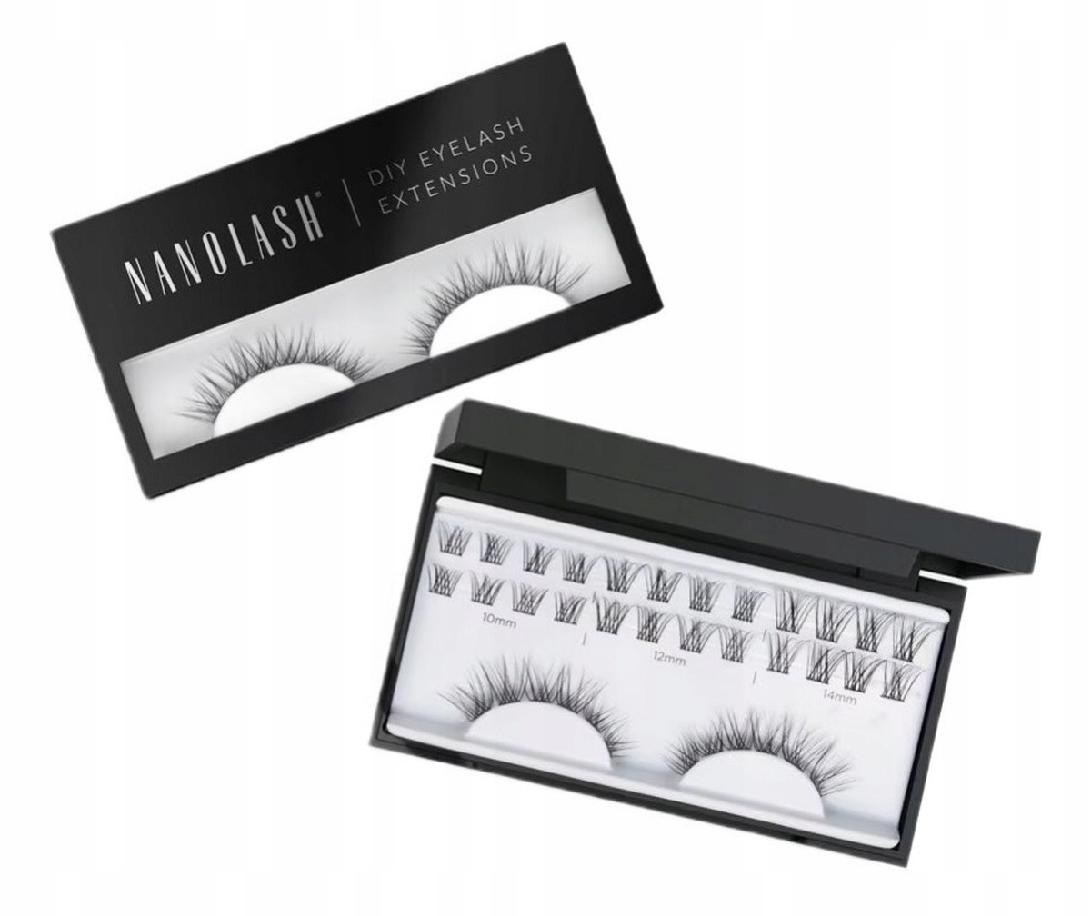 Nanolash Diy eyelash extensions umělé řasy v trsech classy 36 Ks.