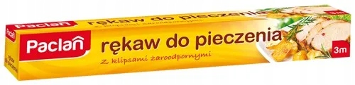 

Paclan Rękaw do pieczenia z klipsami żaroodpornymi