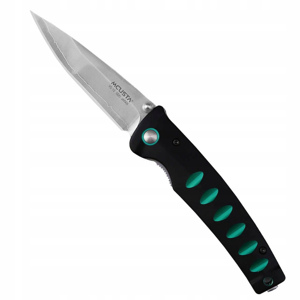 Mcusta Zanmai Katana VG-10 Black/Green Japonský ostrý Nůž skládací 8,5 cm