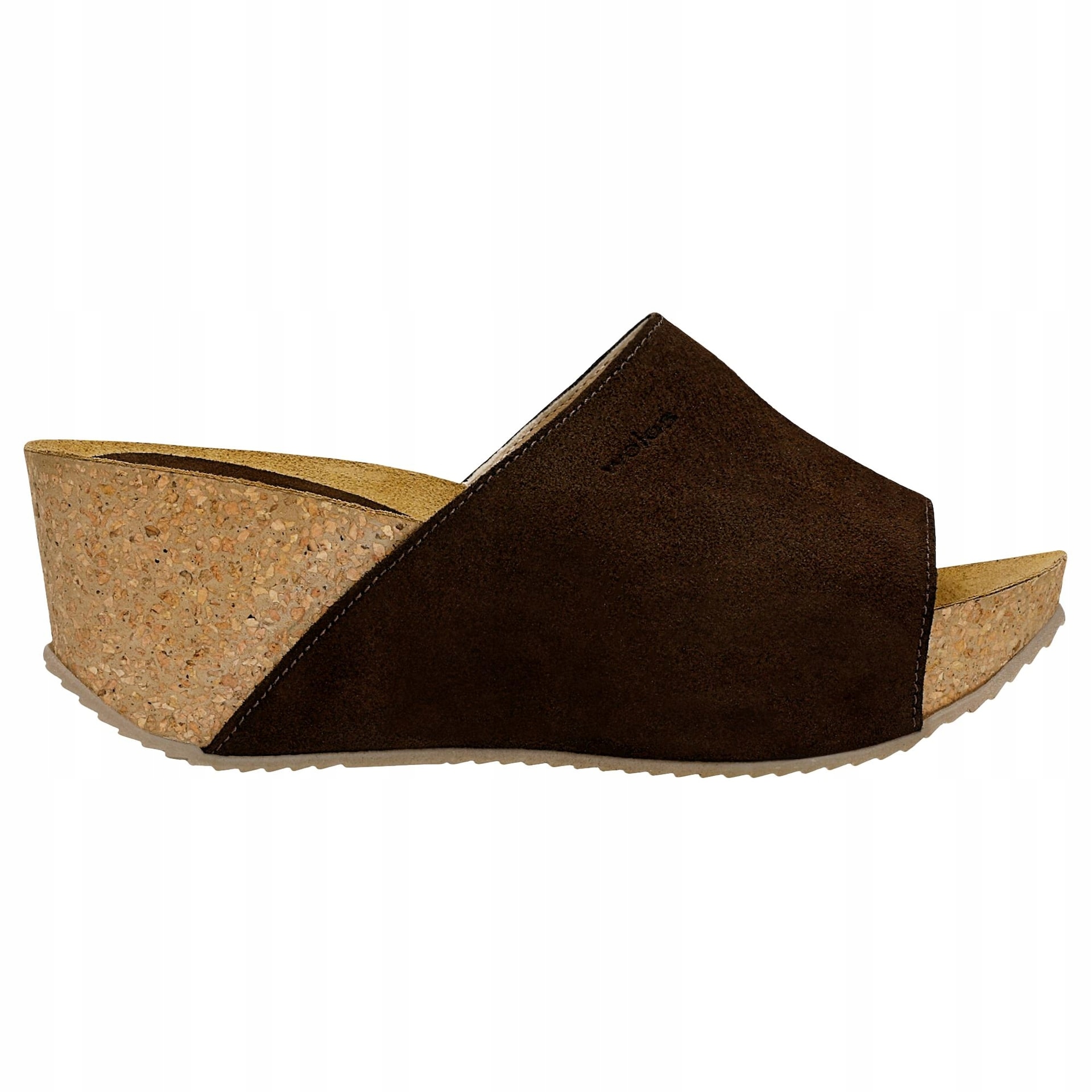 Čokoládově hnědé Nazouváky na klínku vel. 38