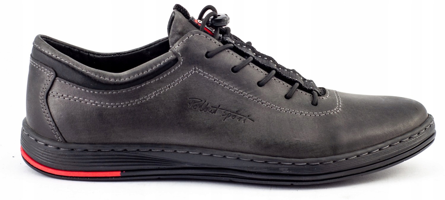 

Buty Męskie Skóra Casual K23 Szary Polskie 44
