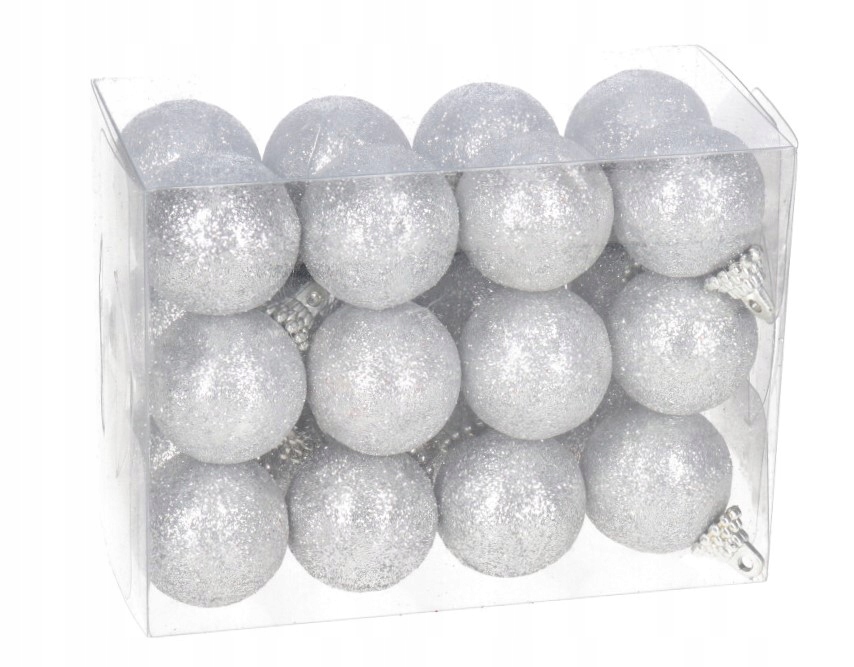 BOMBKI Z BROKATEM NA CHOINKĘ STROIK 24SZT 3CM Marka Deko