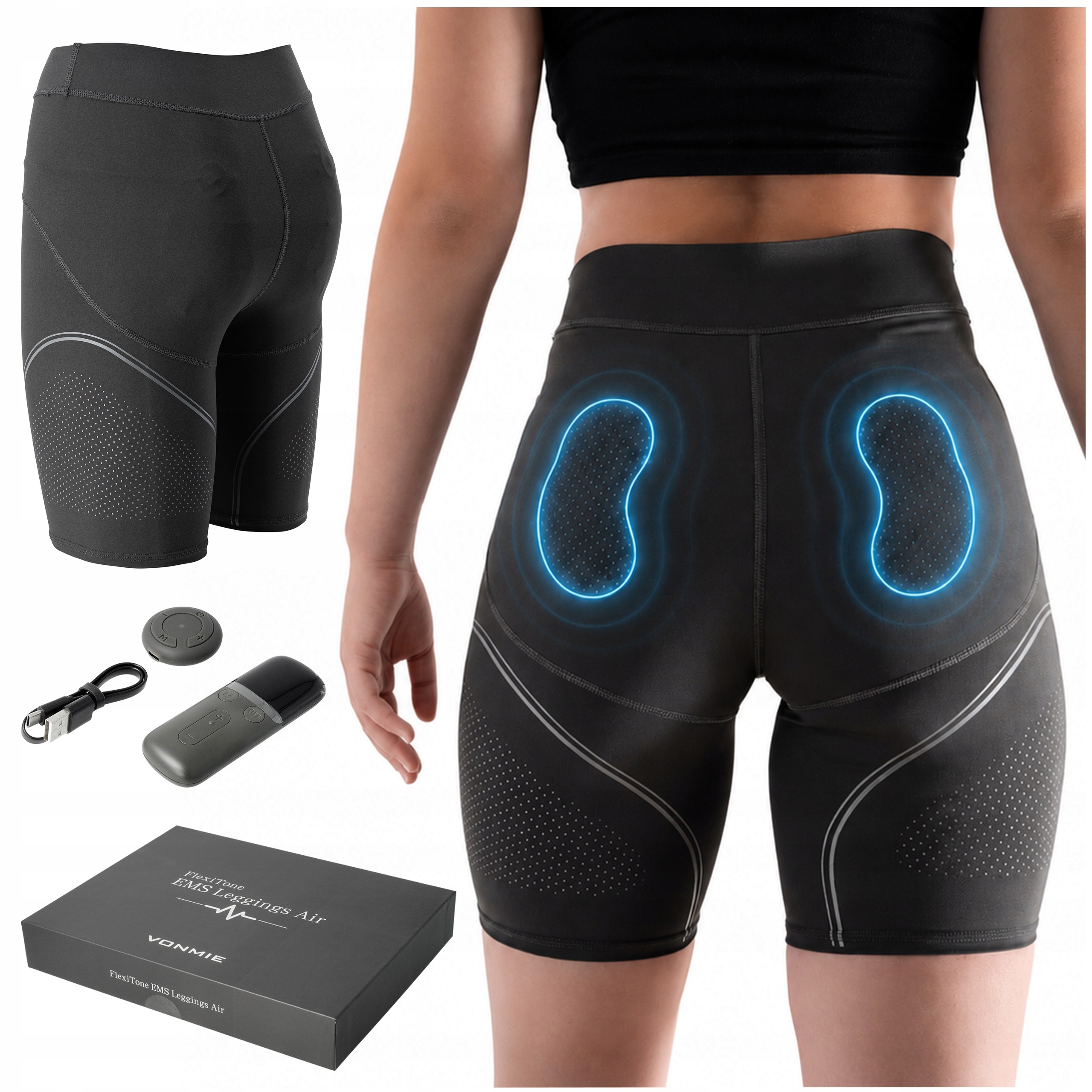 Elektrostymulator Mięśni Pośladków Ems Legginsy Vonmie L1 Wyszczuplający