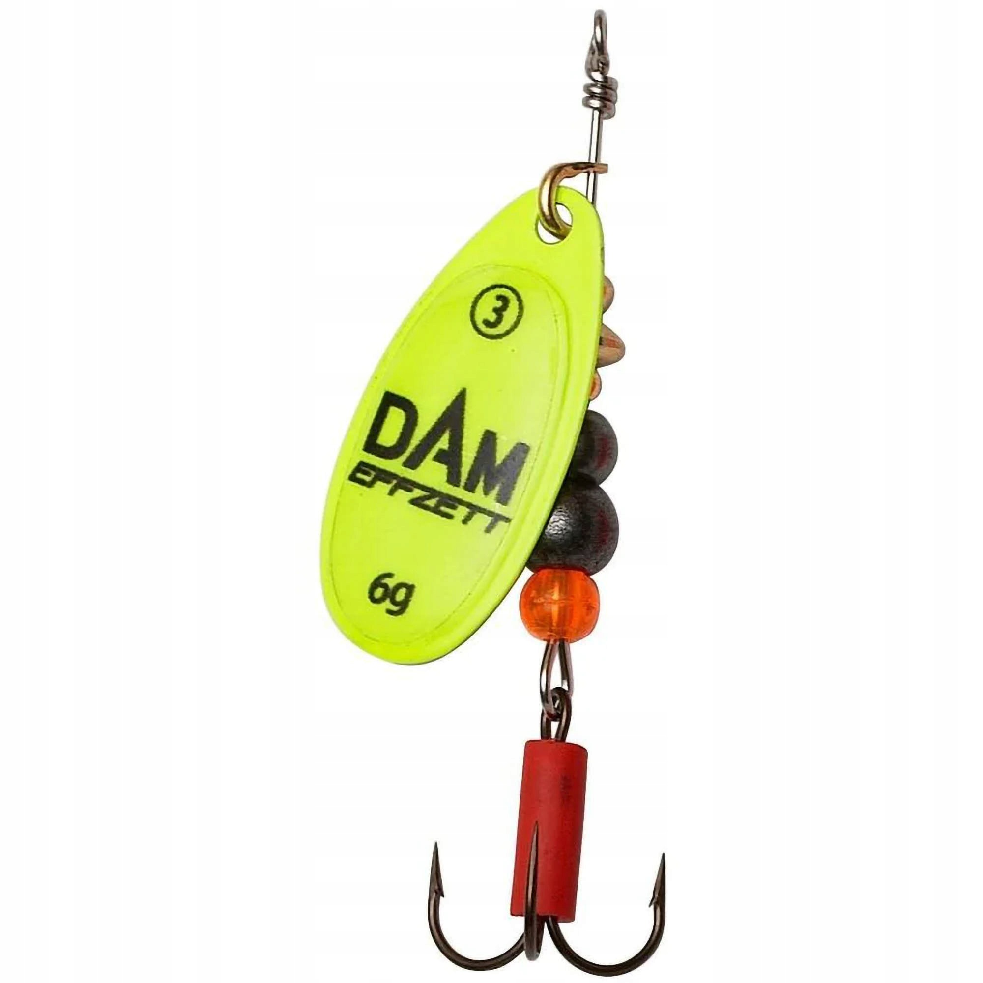 Błystka Obrotowa Dam Fluo Spinner 6 20g Sinking Yellow