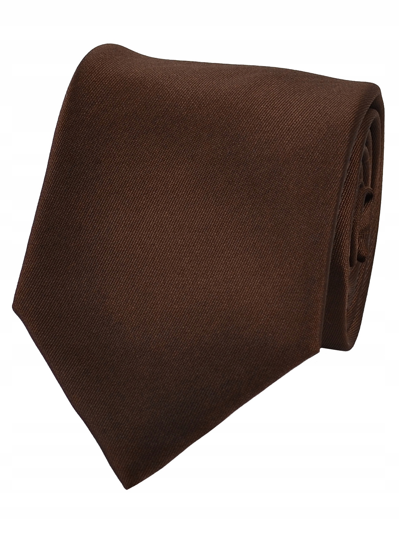 

Krawat Gładki Brązowy