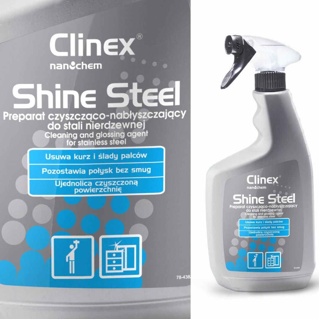 Levně Domácí chemie pro čištění domácnosti Clinex Shine Steel 1000 ml Dobrá kvalita