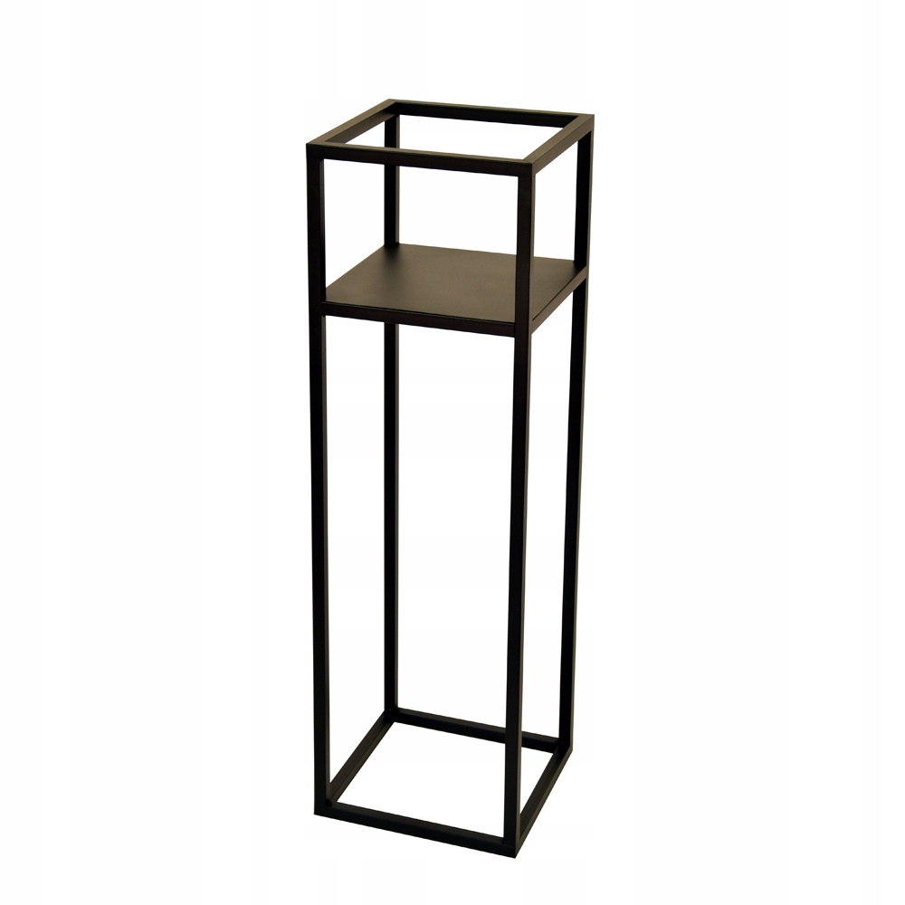 

Kwietnik stojący metalowy 80 cm czarny mat loft