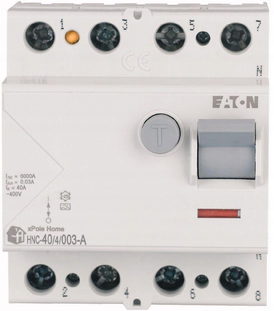 Eaton Proudový chránič 40A 4P 4M 30mA A 6kA