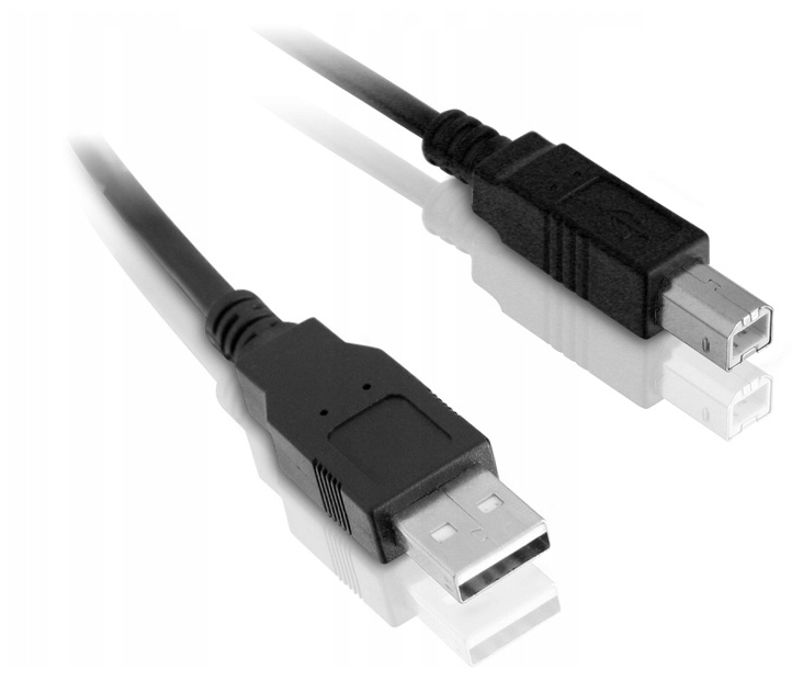 Kabel USB do drukarki czarny 1,8 metra