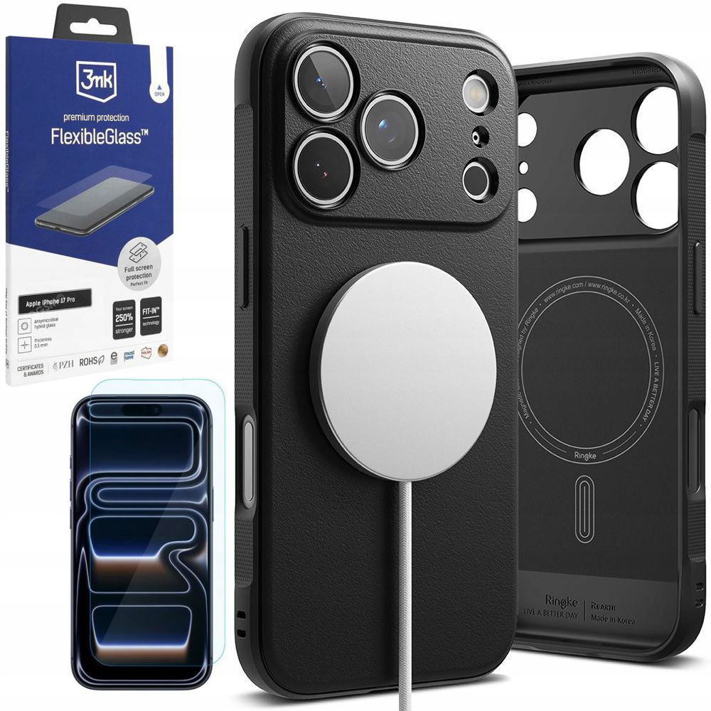Pouzdro Pouzdro Ringke MagSafe ochranné Sklo 3mk pro Apple iPhone 17 Pro