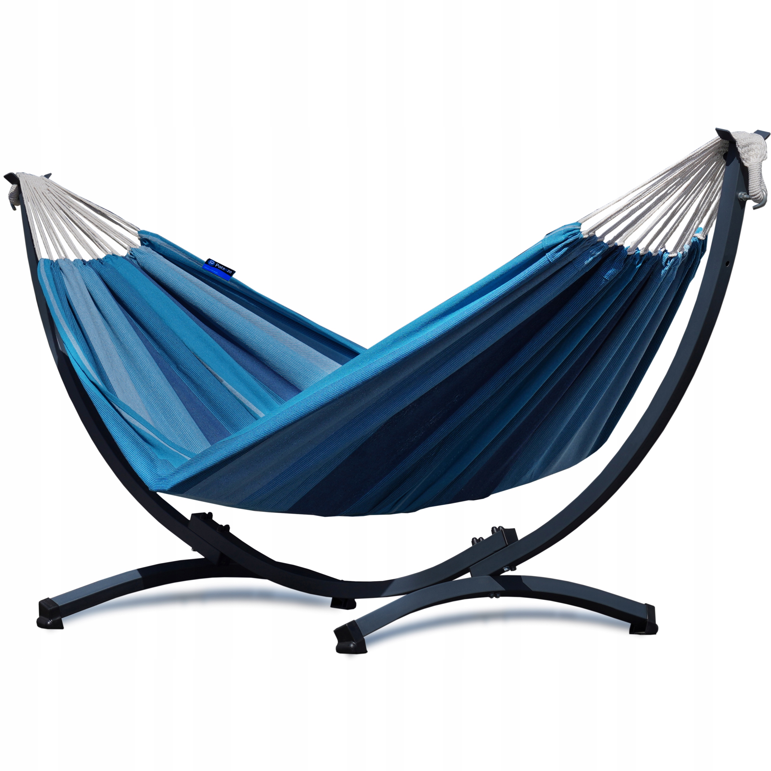 Hamak ze stelażem stalowym Kompakt kompaktowy zestaw hamak ogrodowy Potenza