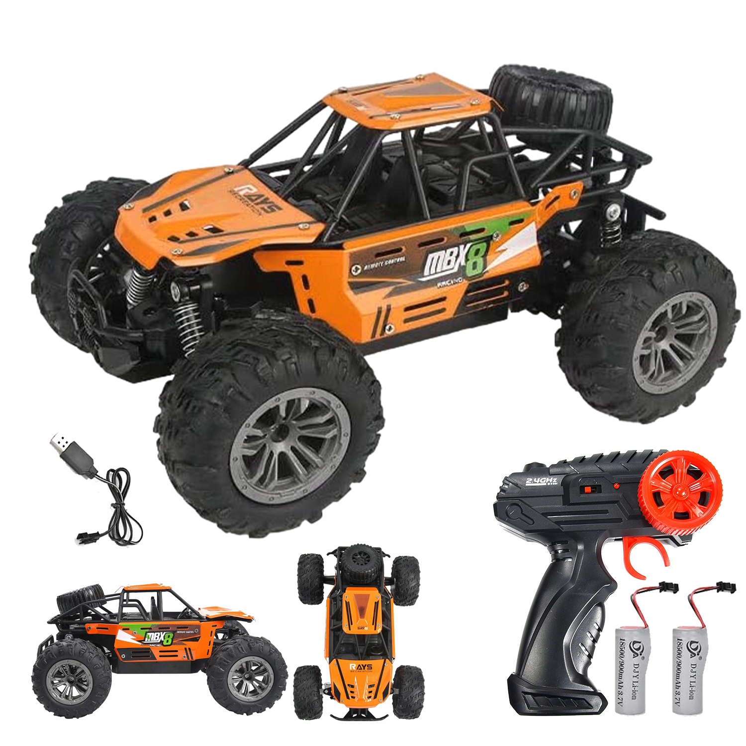 Velké Rc Auto Na Dálkové Ovládání 1:16 Hračka 4x4 Dálkové Ovládání