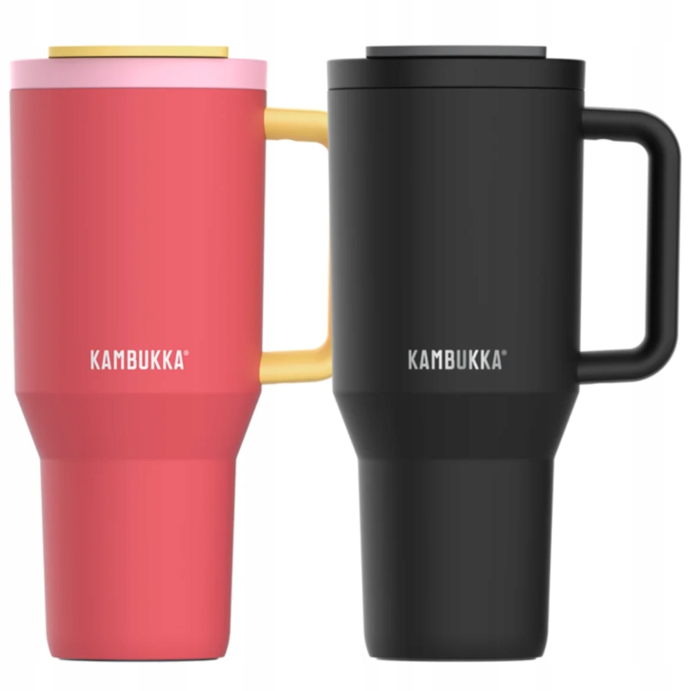 2x Termohrnek Rio s brčkem, sada termosek Kambukka Dark kiss