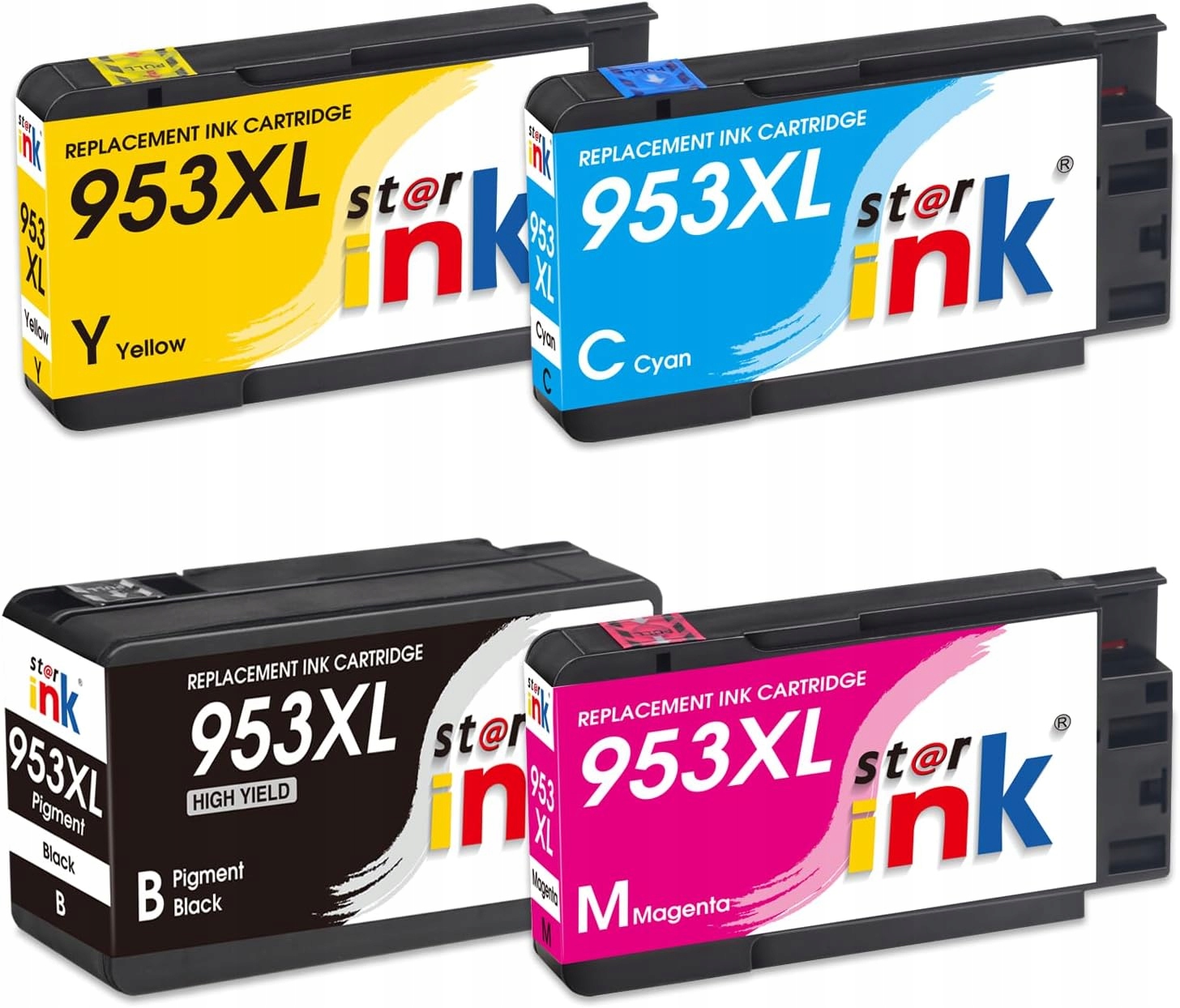4x Tusz 953 XL Do Drukarki Hp Officejet 7720 7730 7740 8710 8720 8730 8740