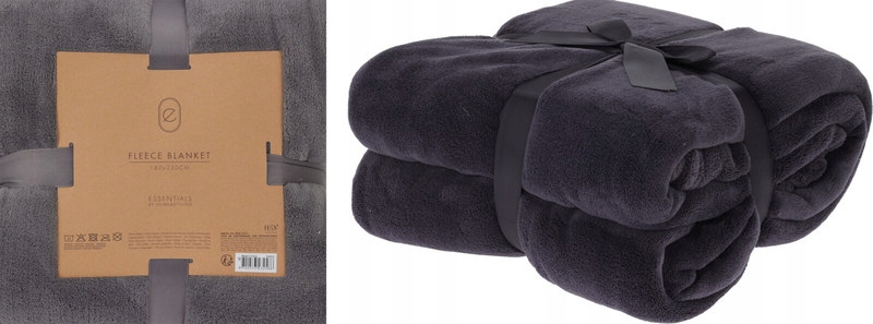 Deka fleece 180 x 230 cm Essentials antracit