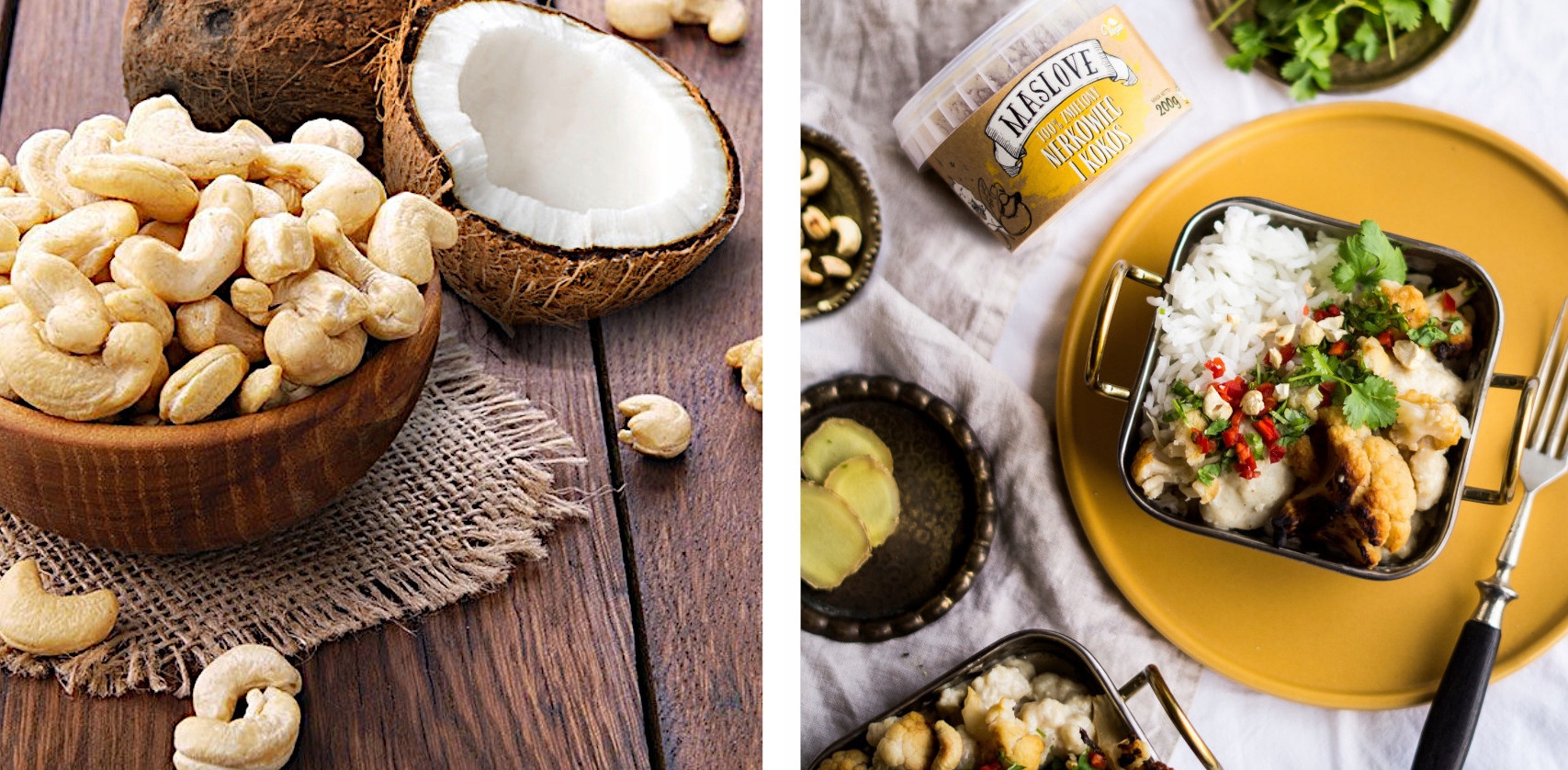 MASŁO ORZECHOWE MASLOVE ZESTAW MIGDAŁ KOKOS KREM Rodzaj masło