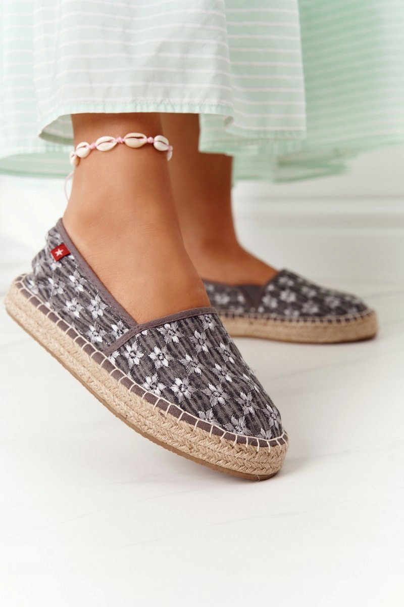 ESPADRYLE BIG STAR PLECIONKA AA274680 SZARE 36 Rozmiar 36