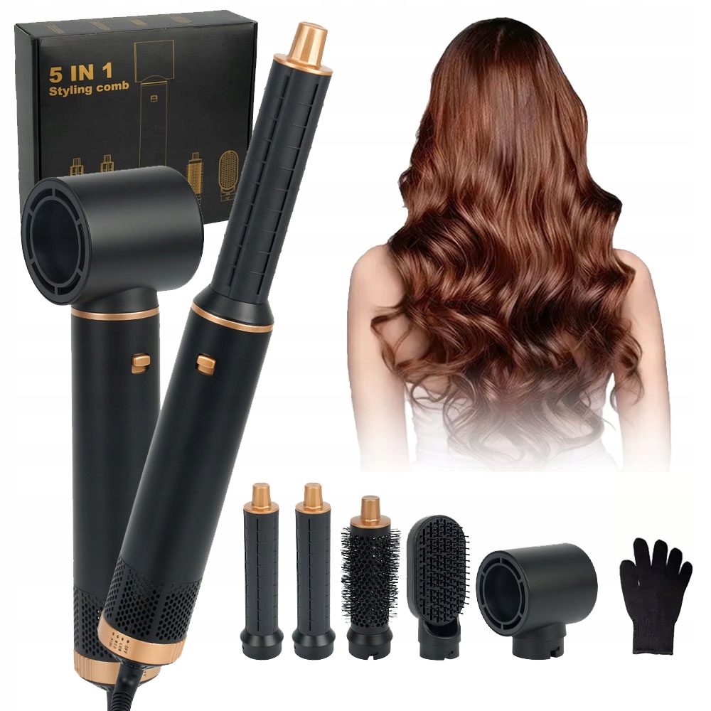 Profesjonalna Suszarka 1000w Jonizacja 5w1 Dyfuzor Cicha Zestaw Z Suszarką