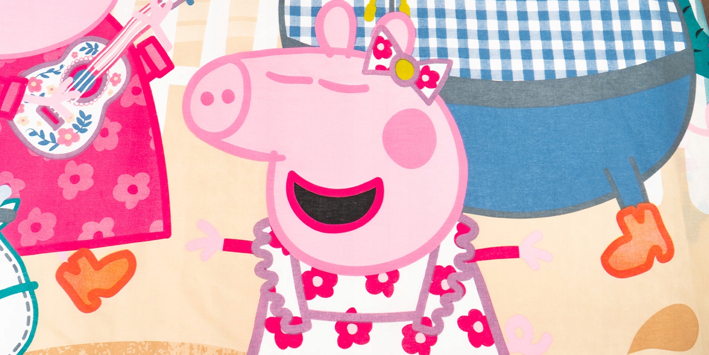 Pościel młodzieżowa bawełna 140x200 Świnka Peppa Marka Carbotex