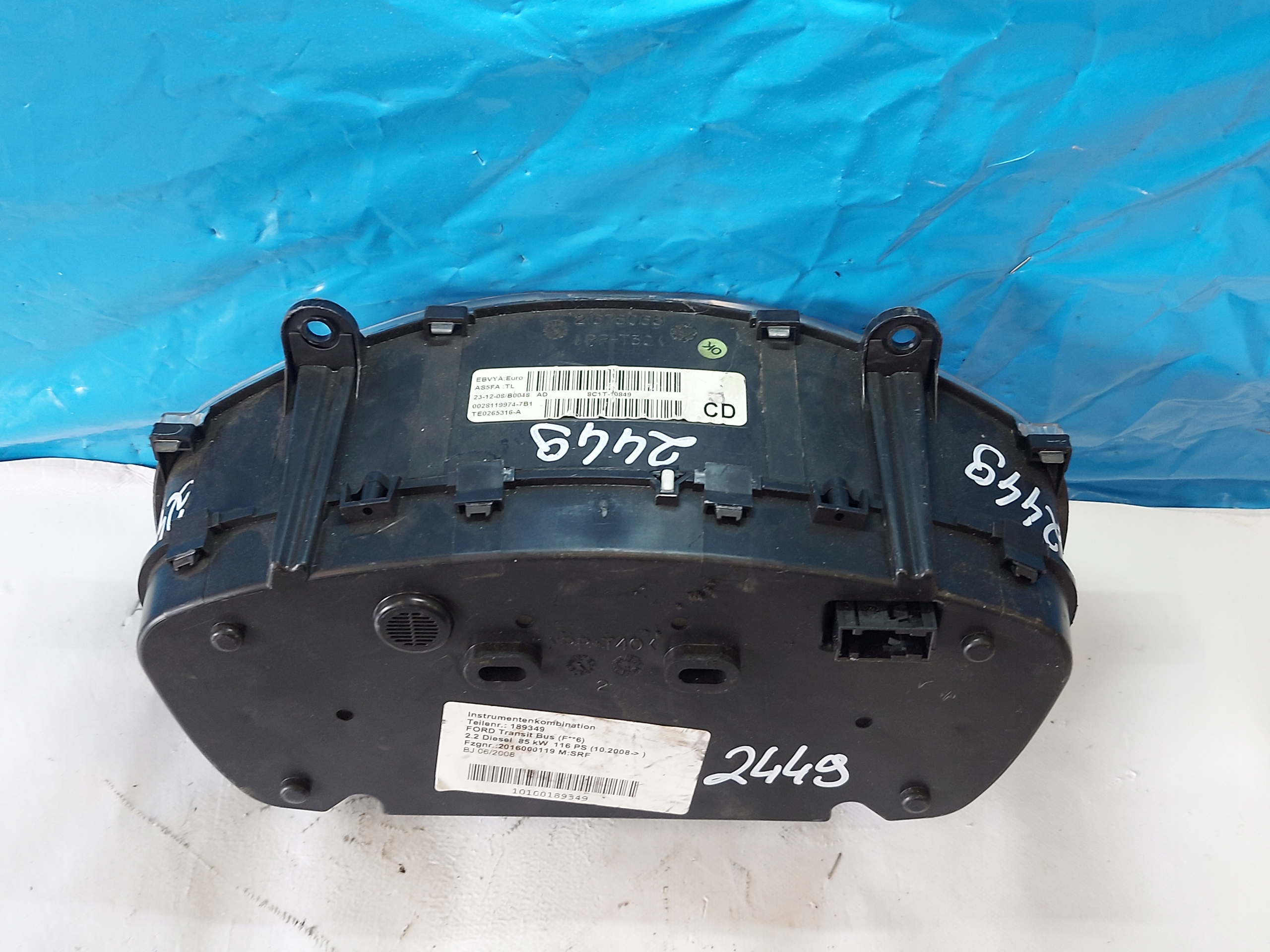 dials clock FORD TRANSIT 2.2 TDCI 8C1T10849