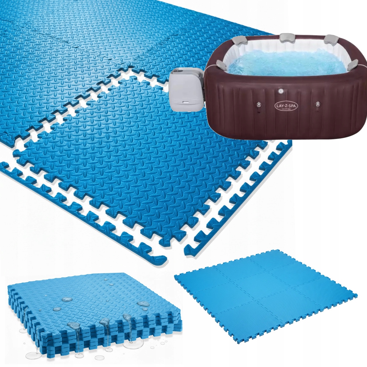 Podlahová podložka pod Lay-Z-Spa Bestway 60033, stabilní podklad