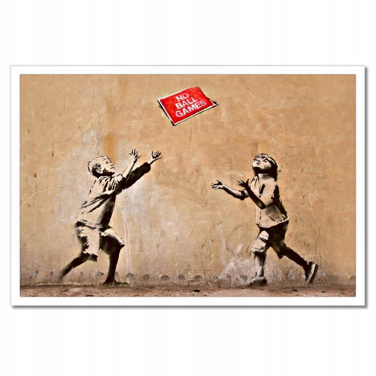 Plakáty v rámu 60x40 No Ball Games Banksy