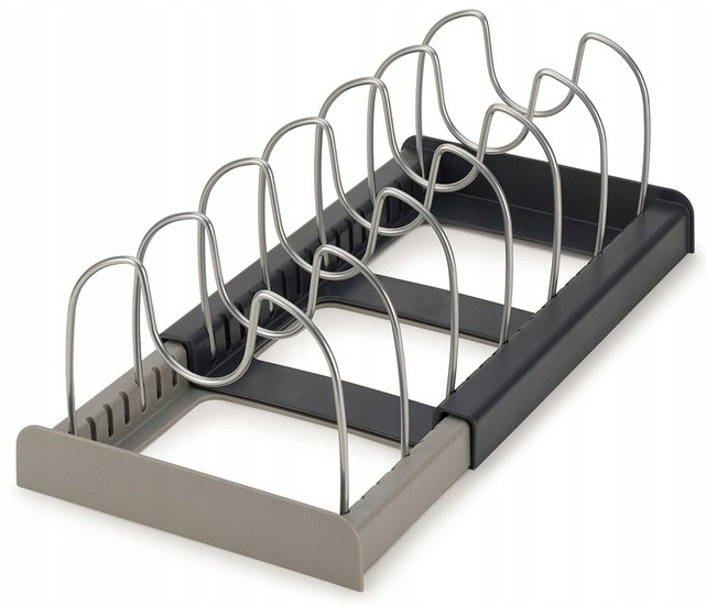 Stojak Na Pokrywy Organizer Rozsuwany Przykrywki Pokrywki Talerze Deski Długość 30 cm