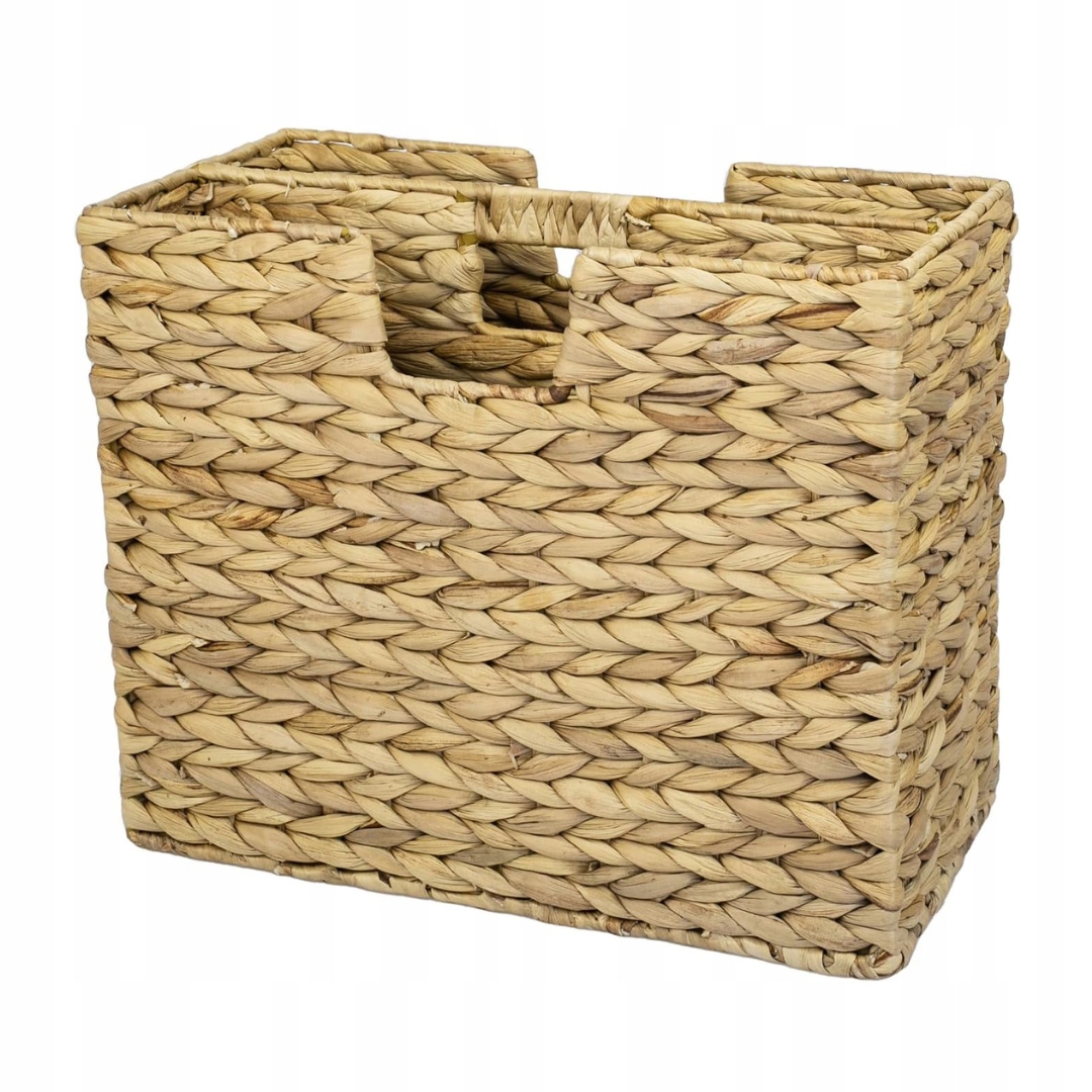Stojan Na Noviny Pletený Koš Na Noviny Z Vodního Hyacintu Přírodní