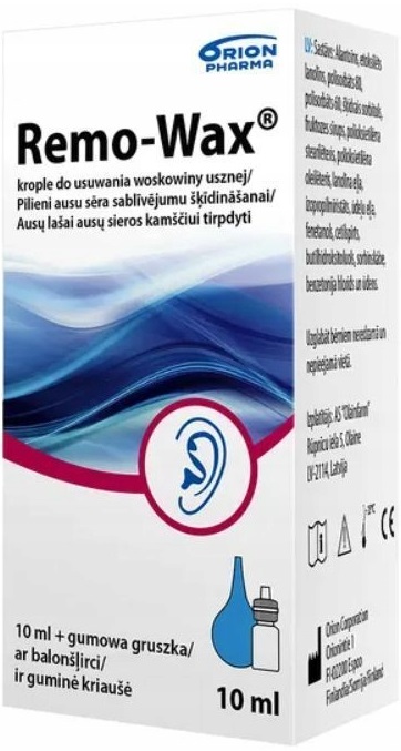 

Remo-wax 10ML Krople Do Usuwania Woskowiny Usznej