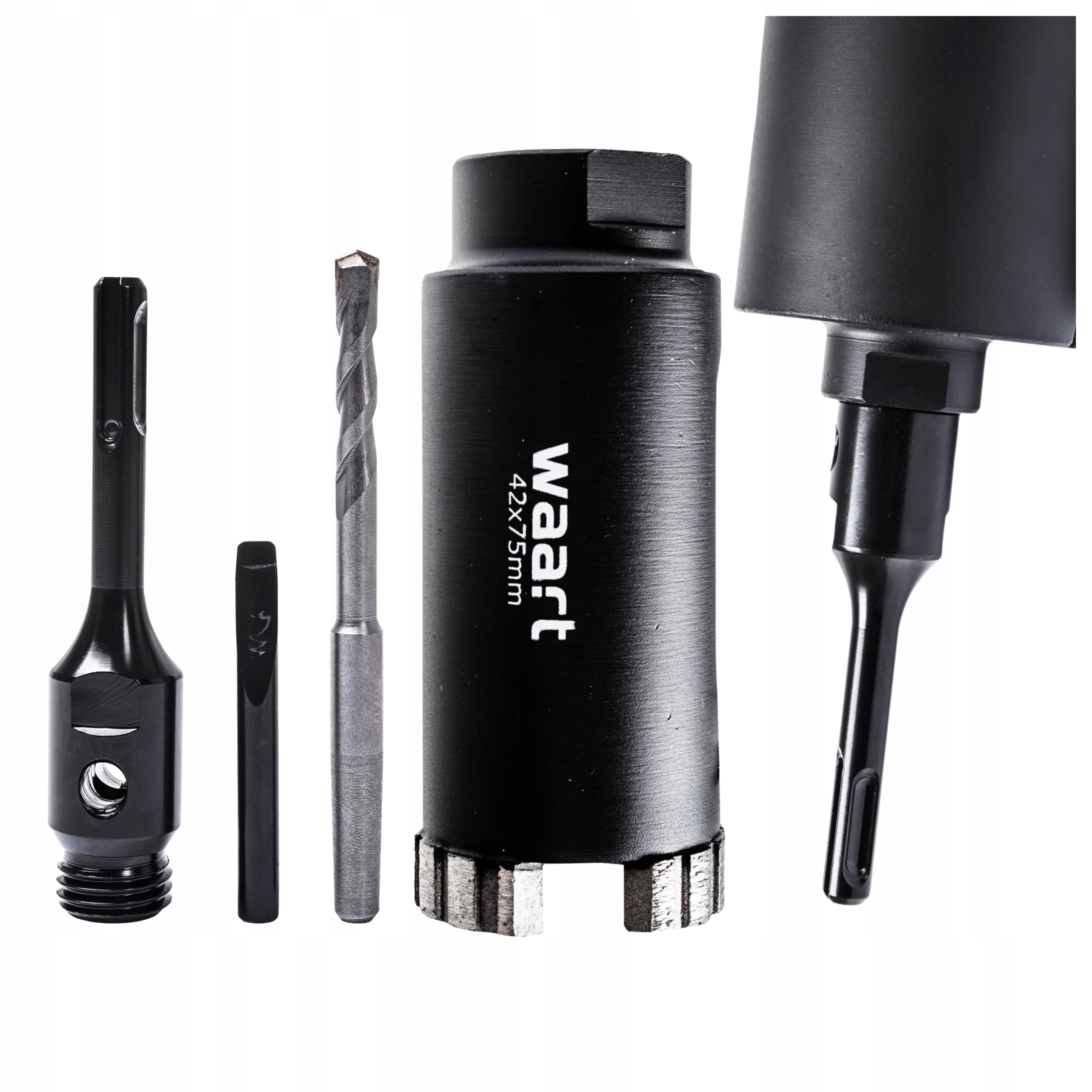 Otwornica Do Betonu 42x75 mm M22 Diamentowa Koronka Segmentowa Adapter