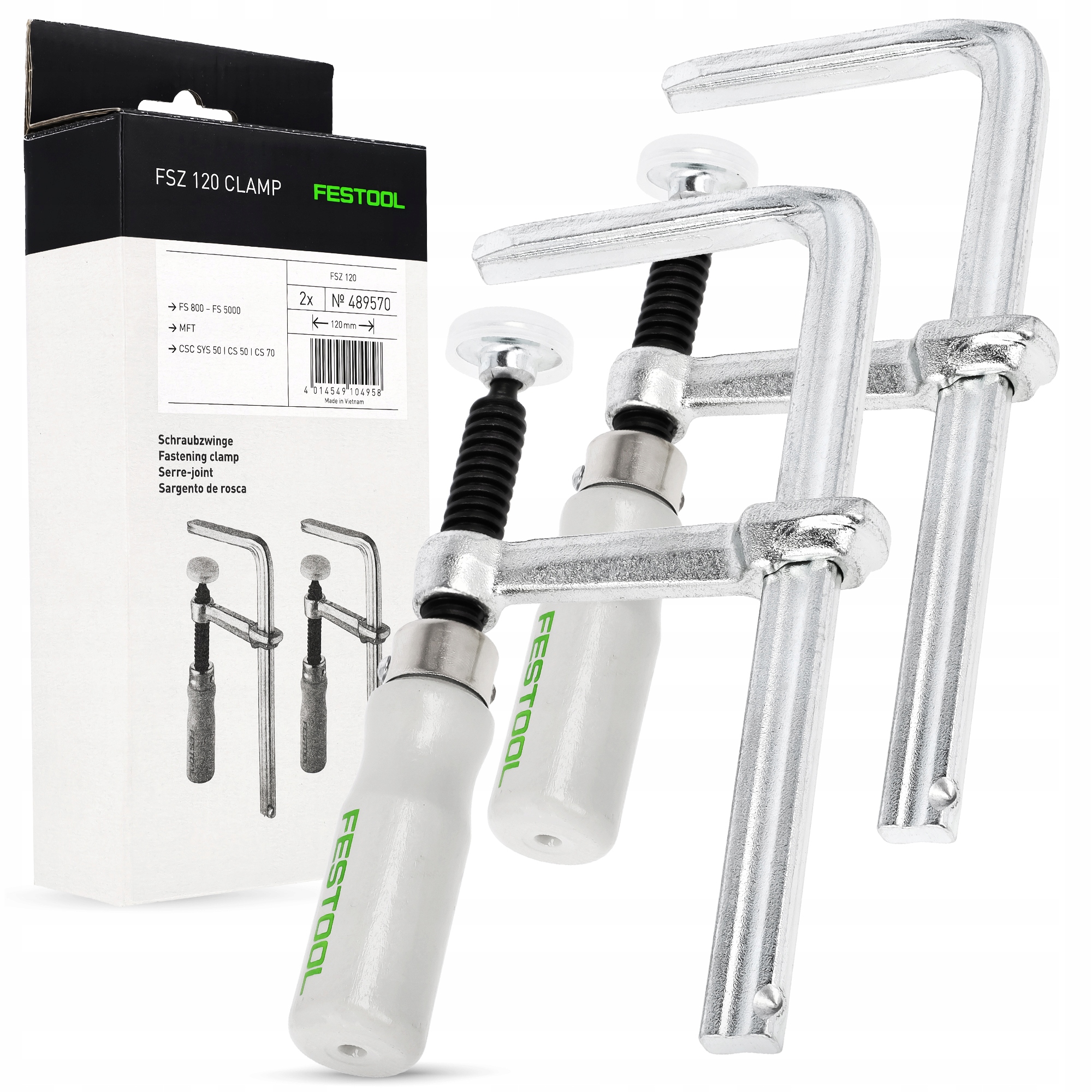 Festool Sada 2 solářských svěrek pro kroucené kolejnice