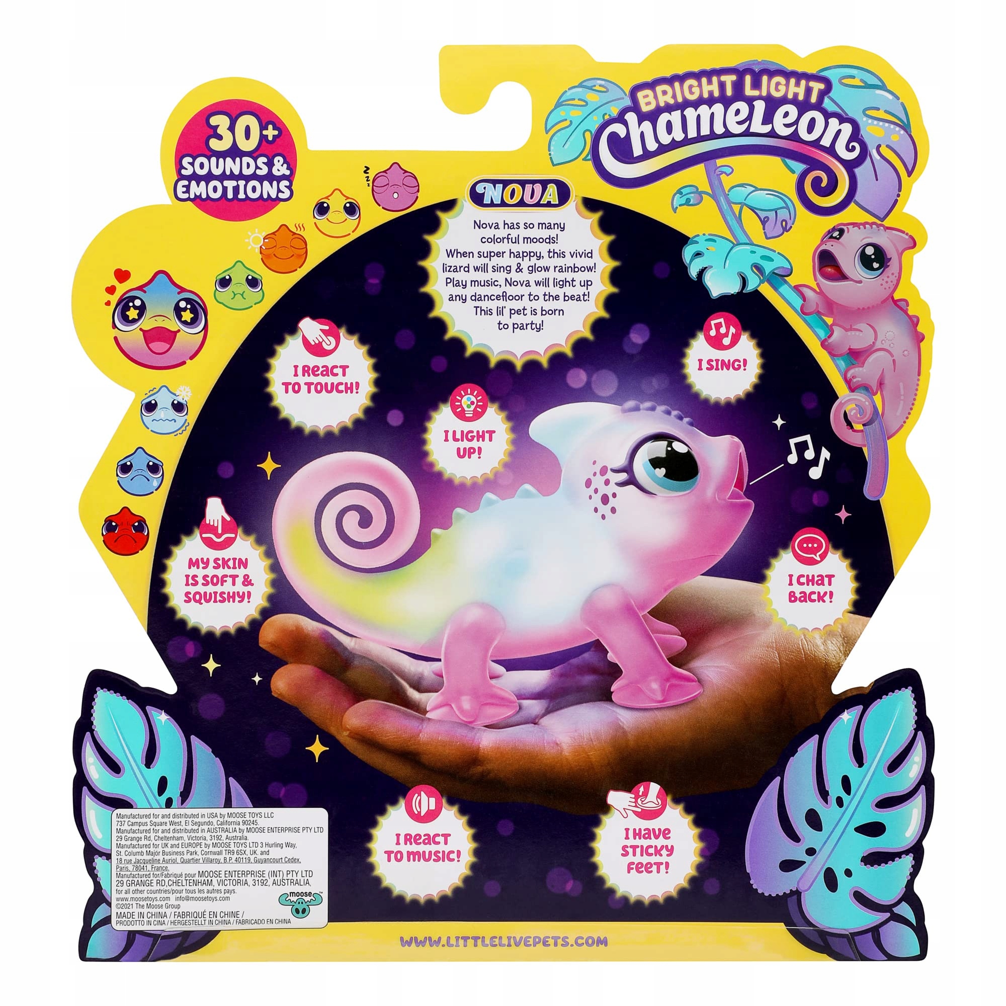 Little Live Pets - Nova The Bright Light Chameleon, Interactive