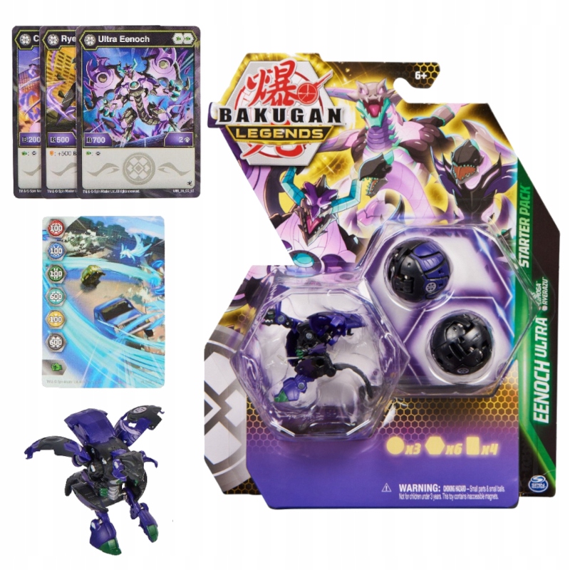 BAKUGAN LEGENDS FIGURKI BITEWNE ZESTAW STARTOWY