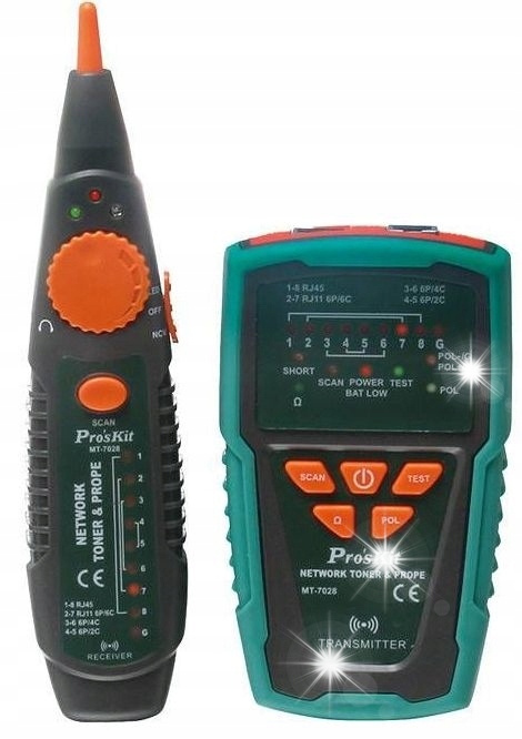 Tester sieci z szukaczem par, NCV, Proskit MT-7028
