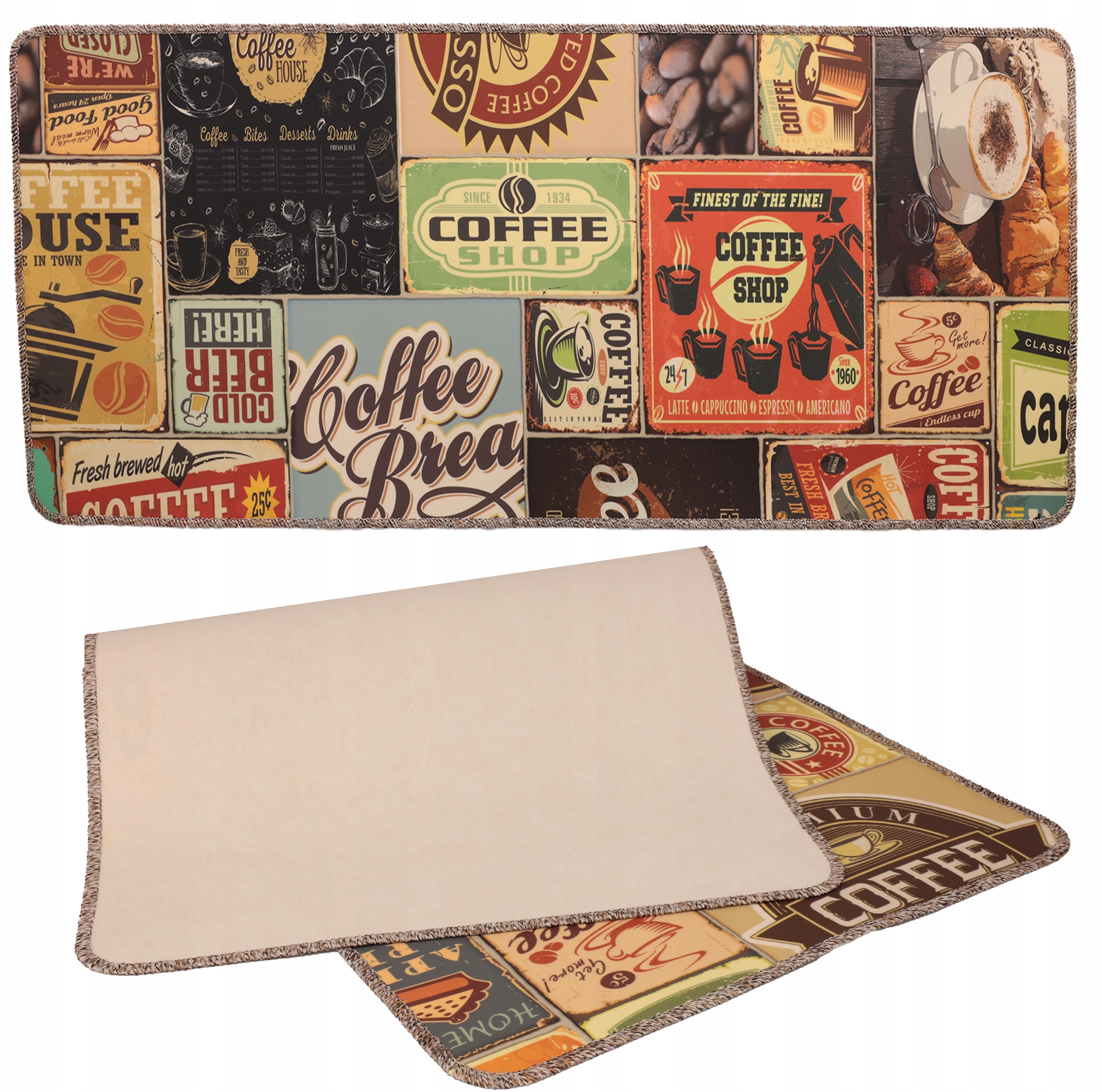 Koberec Do Kuchyně Vinylová Podlahová Rohož 160 X 90 CM Pvc Běhoun Kuchyňský