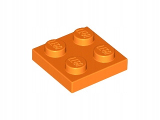 

Lego 3022 Pomarańcz 2x2 plate płytka 2szt Nowy