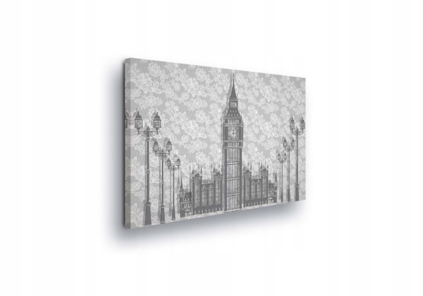 Obraz 80x60 Londýn Big Ben architektura město šedá Anglie cestování