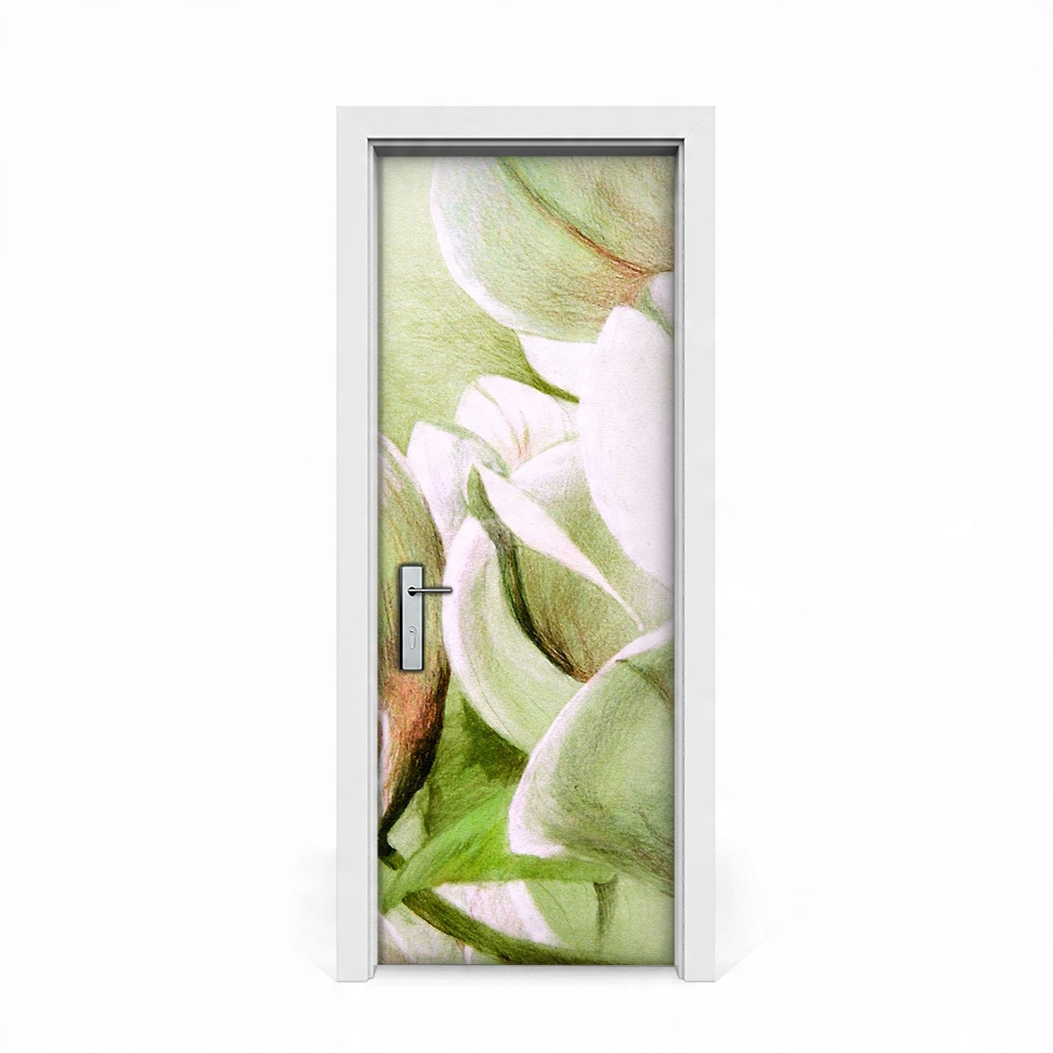 

Naklejka na drzwi Kwiaty magnolii natura 75x205