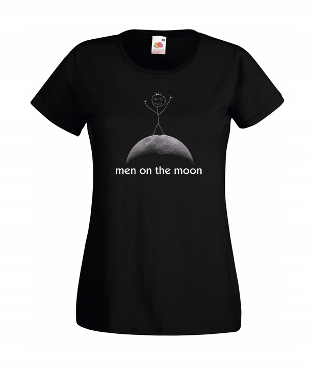 

L Koszulka Damska Kosmos Men On The Moon Wzory