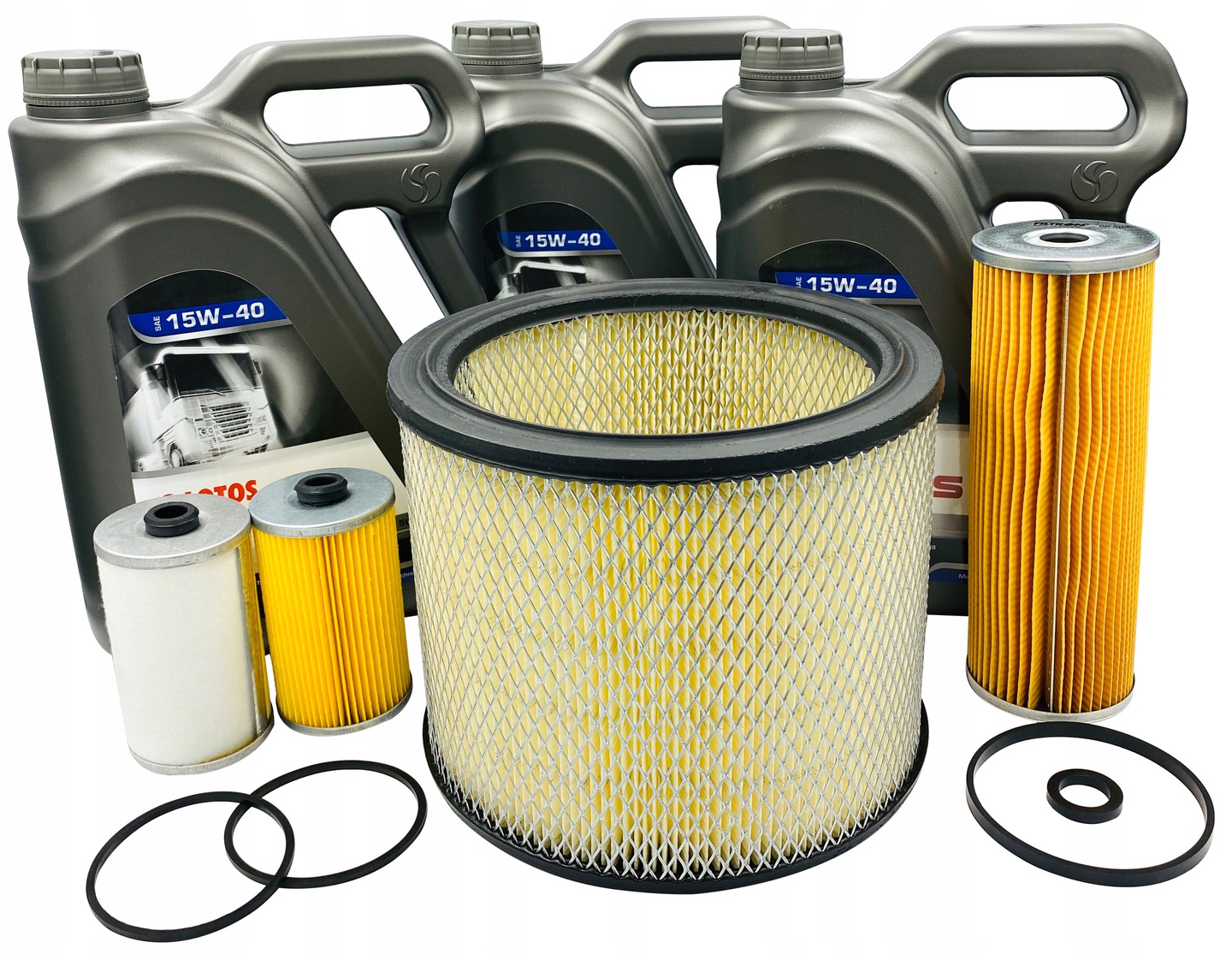 

Olej 15L+FILTRY Oleju Powietrza Paliwa Bizon SW400