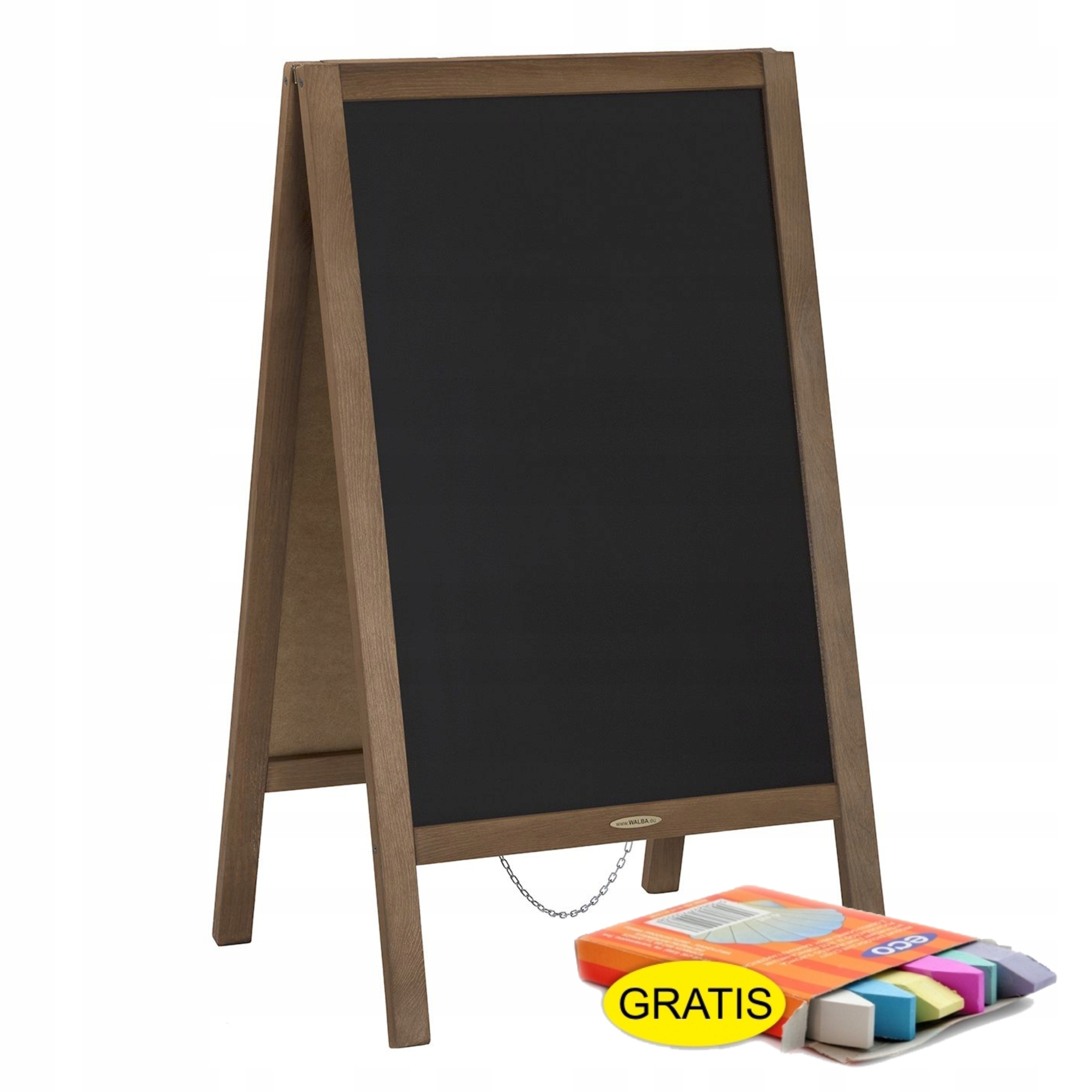 

Potykacz Drewniany Z Tablicą Kredową kreda