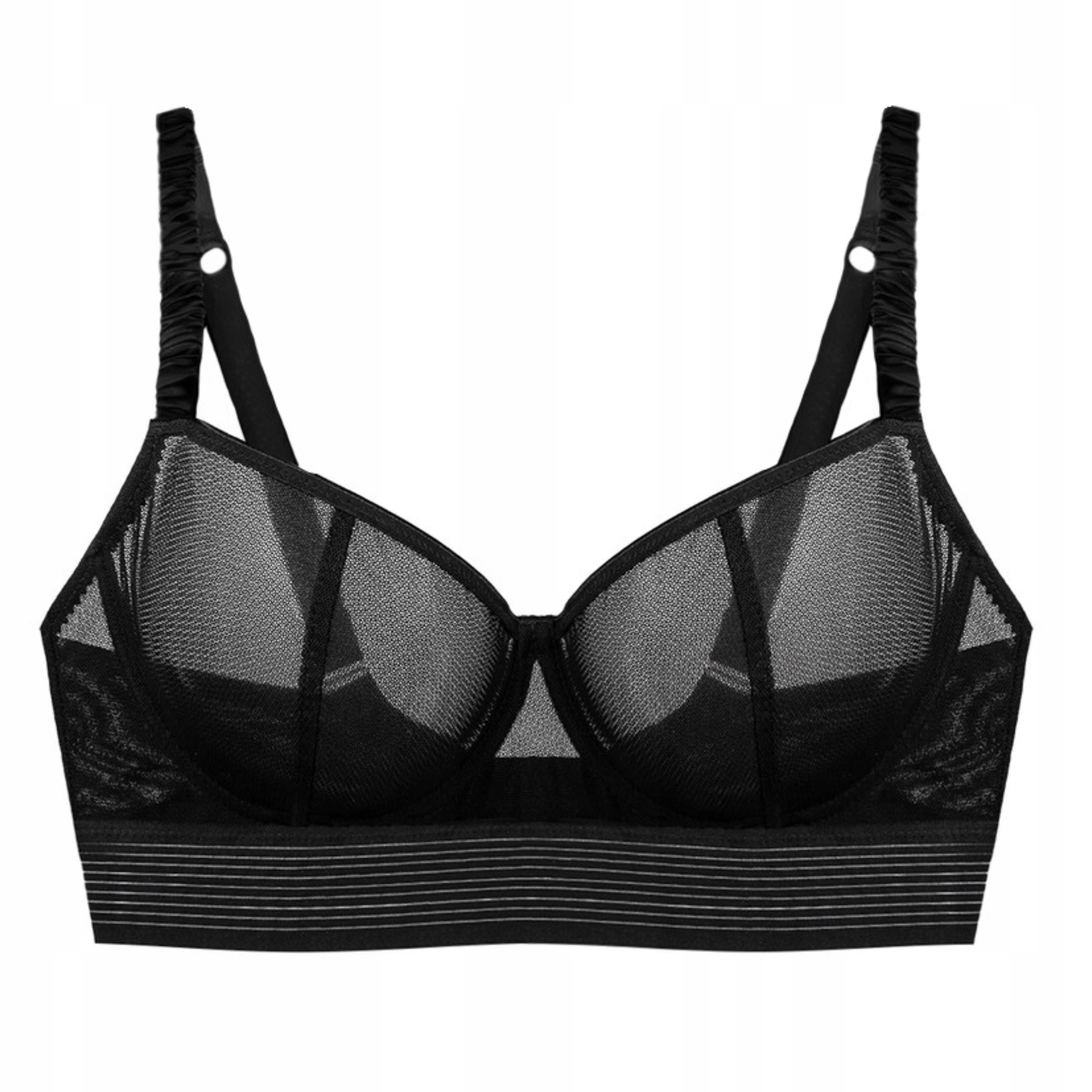 Podprsenka měkká, smyslná balkonetka s nařasenými ramínky Movelle Leia 80F