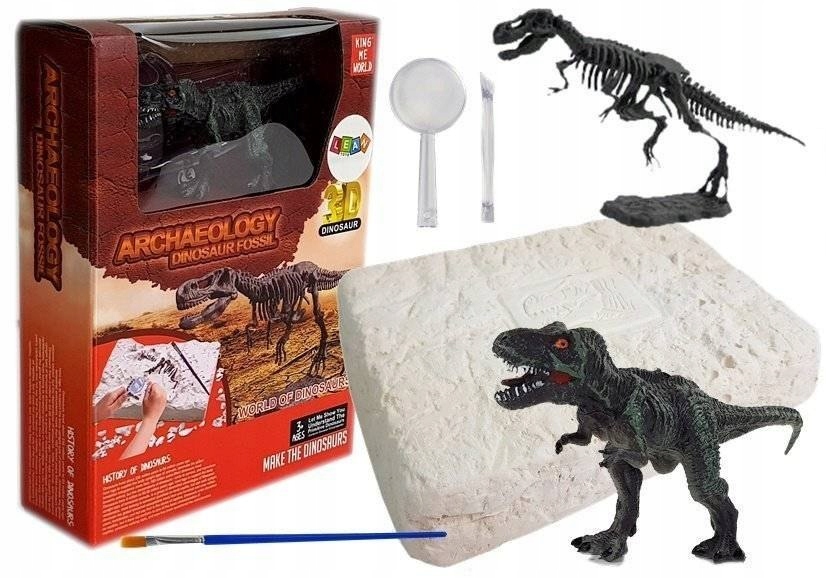 

Archeolog Wykopaliska Szkielet+figurka Tyranozaur