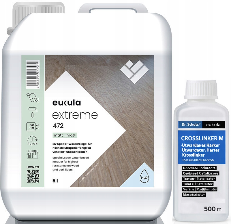 Eukula Extreme 472 Mat 5,5L matný lak na dřevo a podlahy 2K