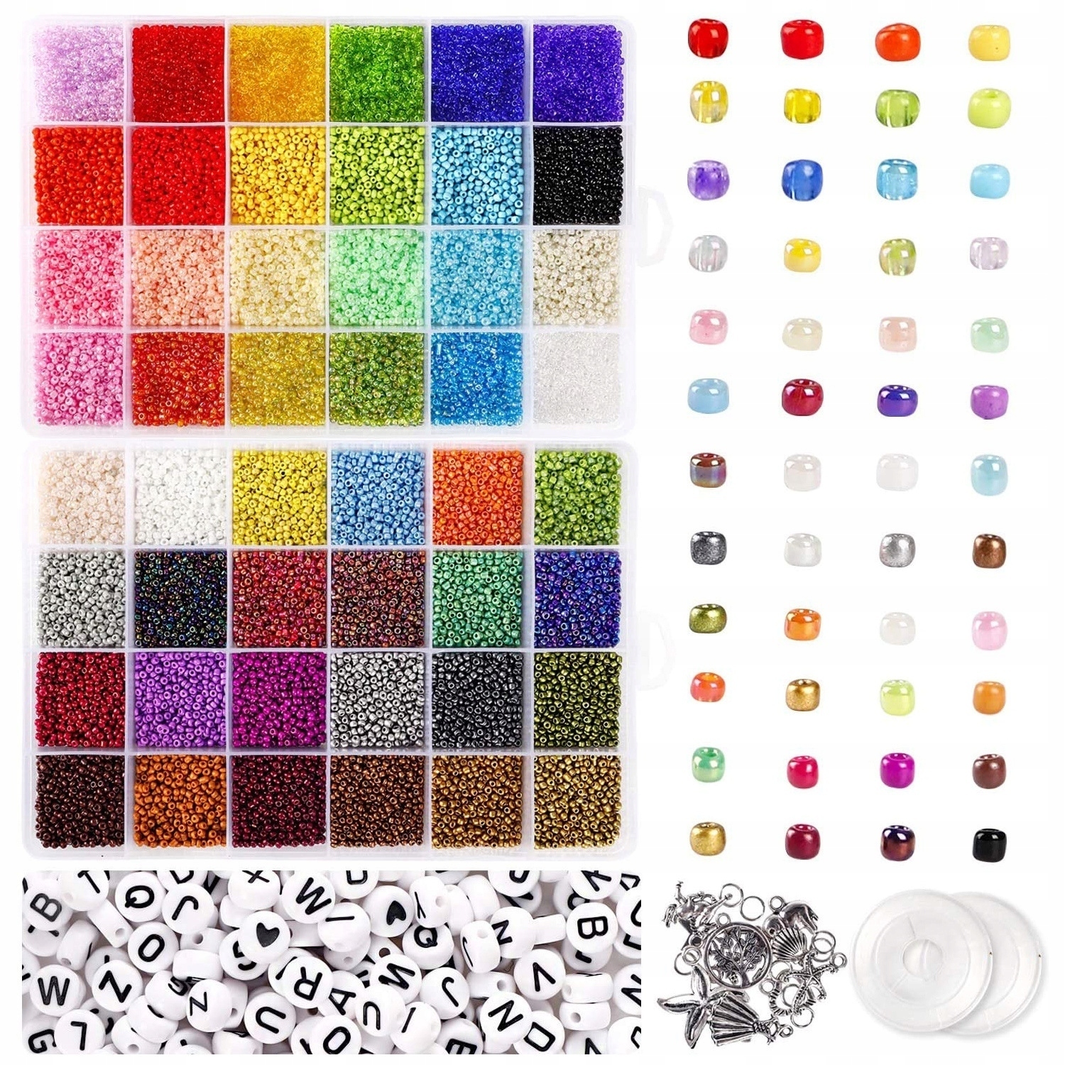 

35000PCS Do Robienia Literki Bransoletek Koraliki