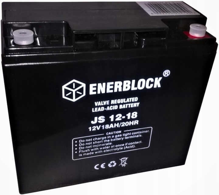 Akumulátor Enerblock 18AH JS12-18 220A Ups Kamna