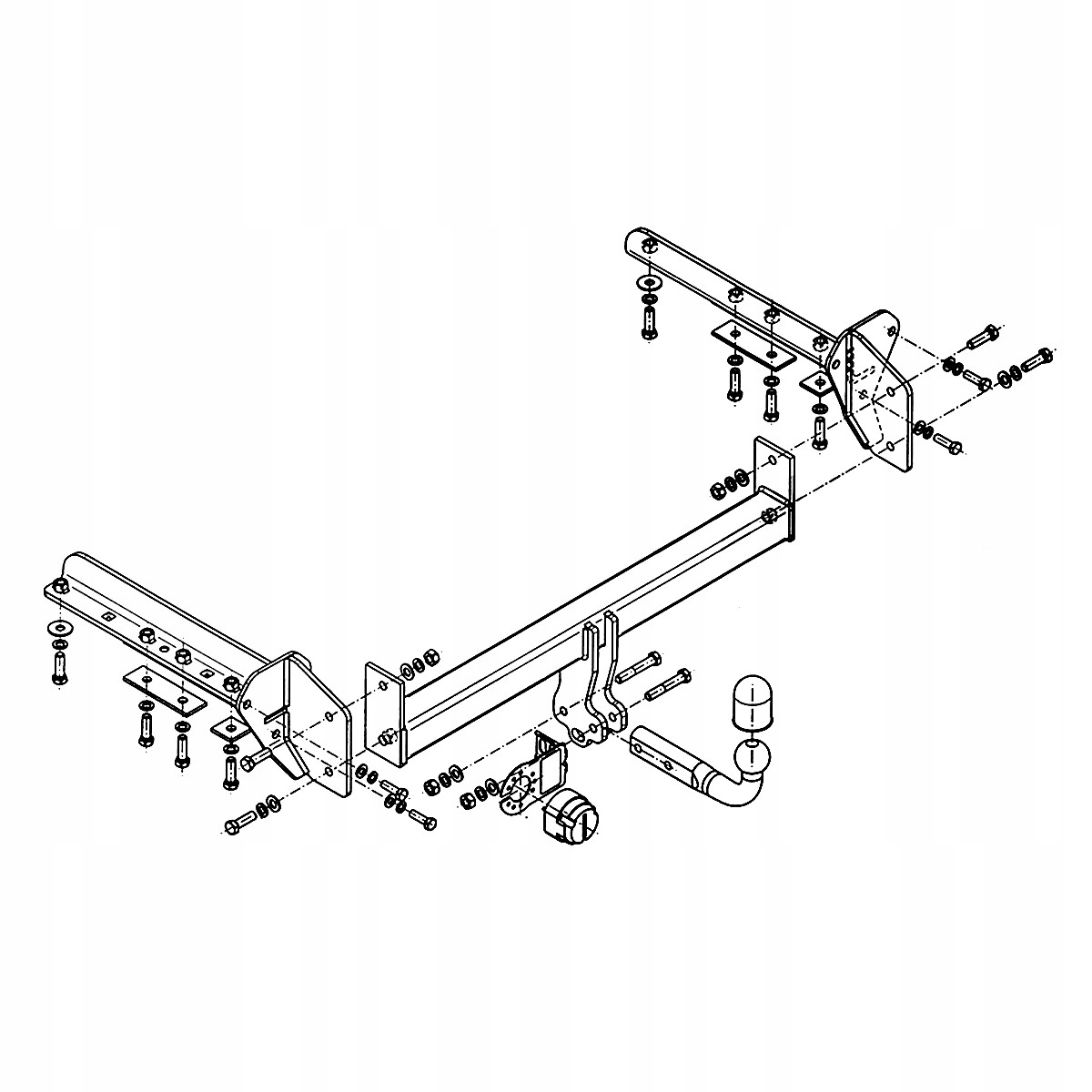 Hak holowniczy Subaru Forester IV SJ 4 SUV 13-18 MODUŁ 13 PIN GRATIS Nowy Producent Steinhof