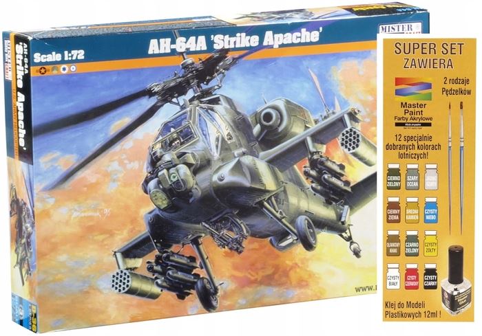 Apache Vrtulník Pro Lepení AH-64A Barvy Lepidlo