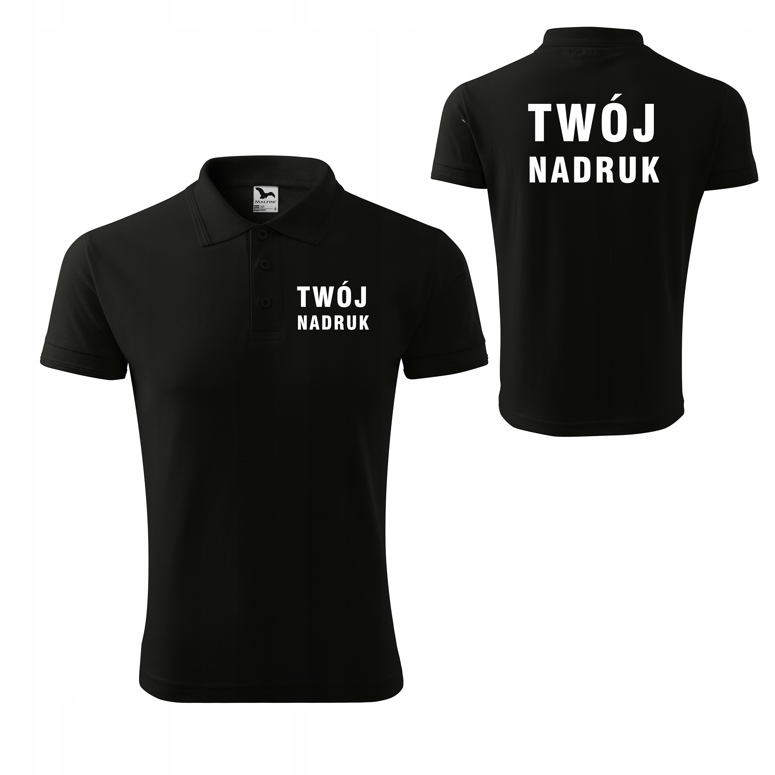 

Koszulka polo męska z własnym nadrukiem Logo 10szt