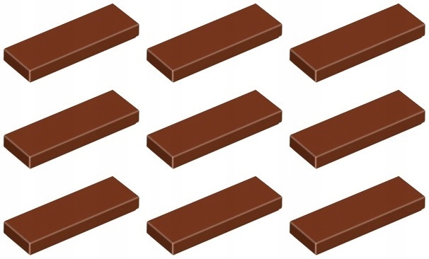 

Lego 63864 Tile Płytka 1x3 brązowa (6g) 9 szt